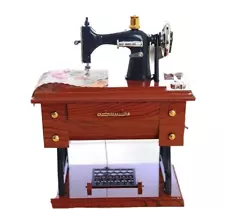 Vintage Miniature Music Sewing Machine Antique