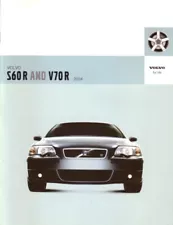 2004 VOLVO S60R V70R sales brochure catalog 04 US S60 V70 R