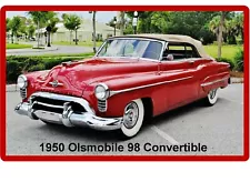 1950 Oldsmobile Ninety Eight Convertible Refrigerator / Tool Box Magnet