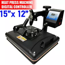 15" x 12" Sublimation Transfer Printer Heat Press Machine for DIY T-shirts Pads