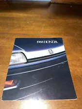 1988 Honda Full Line Prelude CRX Civic Accord sales brochure