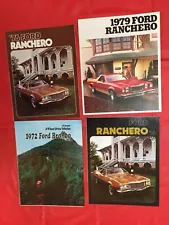 LOT 4---1972-1976 FORD "RANCHERO & BRONCO" Truck Dealer Sales Brochures