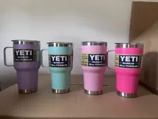 YETI RAMBLER TUMBLERS - 20oz & 30oz W/ HANDLE - Mix & Match Sizes & Colors - NEW