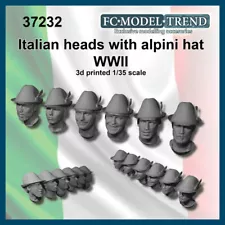 FC Model Trend 1/35 Italian Soldier Heads w/Alpini Hat