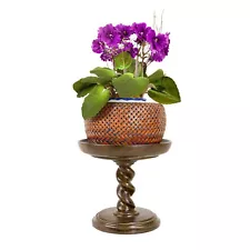 Elegant Barly Twisted Pedestal, indoor garden stand