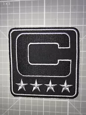 LAS VEGAS RAIDERS SILVER & BLACK COLOR RUSH CAPTAIN JERSEY PATCH NEW 2-3/4"ð¥