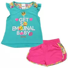 Emojis ☆ Girls' 2 Piece Top & Shorts Set So Emojinal ☆ Outfit ☆ Sizes 5 & 6