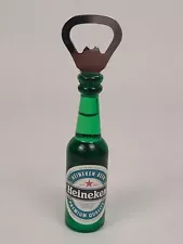 Heineken Beer Mini Bottle Opener Fridge Magnet Barware Bar Pub Mancave Decor