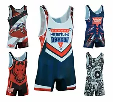 Premium Dragon Men's & Adult Wrestling Singlet Suit Body wear Uniform singlets