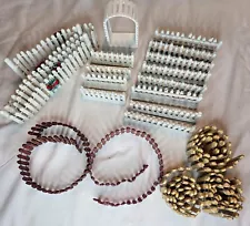 Various Lemax Wired WOODEN PICKET FENCE Pieces