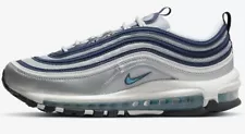 NIKE MEN AIR MAX 97 OG METALLIC SILVER DM0028-001 Mens Size 13 Blue Bullet 95 90