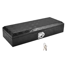 35"X13"X6.4" Aluminum Toolbox Pickup Trailer Truck Bed Storage Tool Box w/ Lock