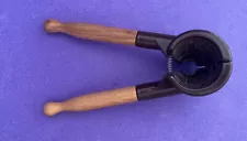 VTG Heavy Duty Nut Cracker Hand Held For Pecans & Walnuts w/ Wood Handles SALE!