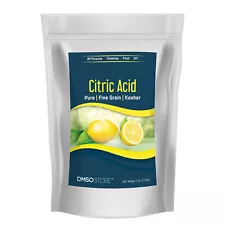 CITRIC ACID 5 lb. 100% Fine Grain Food Grade In Resealable Foil Bag