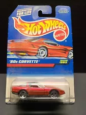 1997 Hot Wheels ‘80s CORVETTE • #503 • Dark Red Metallic • Sawblade Wheels