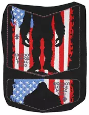 2020 NOAC Uncut Prototype Flag Flap Set Bigfoot Lodge 620 Glaciers Edge Patch