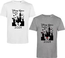 Disney World Florida 2024 Couple Matching Pack T Shirt Mickey Minnie Mouse Top