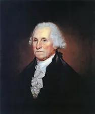 1732 GEORGE WASHINGTON USA PRESIDENT PORTRAIT AMERICAN PAINTING REPRO