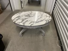 Antique Victorian Marble Top Coffee Table