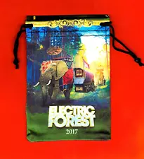 2017 ELECTRIC FOREST GOODY BAG POUCH SOUVENIR STICKER AND CARD