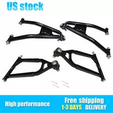 For 2004-2013 Yamaha YFZ450 Front Upper Lower Right And Left A-Arms Black