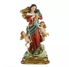 Mary Untier of Knots with Angels 5" Statue Figure Catholic Home Gift