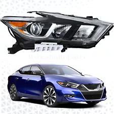 Passenger Headlight Headlamp Right RH W/ LED DRL For 2016-2018 Nissan Maxima