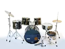 PEARL Export DRUM KIT 5-piece 10/12/14/14/22" STANDS, THRONE Cymbals Good Cond!