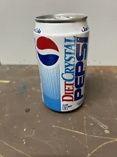 Vintage Diet Crystal Pepsi Can 90s rare Sealed