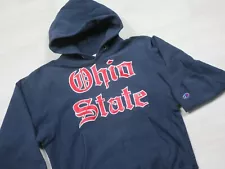 Vintage Champion Reverse Weave Ohio State Hoodie Sweatshirt 80s 90s USA RARE OSU