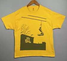 Wiz Khalifa Rap Promo Tee Tennis Shoes over Wires T Shirt Black And Yellow Sz XL