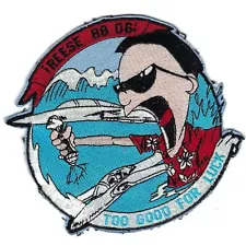 60's PILOT TRAINING CLASS 88-06 (REESE AFB)"TOO GOOD FOR LUCK" patch