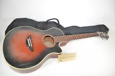 Yamaha APX-4A Acoustic Electric Guitar Red Sunburst Vintage W/Soft Case