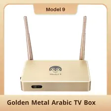 Model 9 Metal Golden Arabic TV Box Amlogic S905W 4K Smart TV Set Top Box