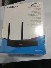 Netgear AC750 Dual Band WiFi 5 Black Router Wireless Network Model# R6020