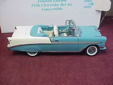 Danbury Mint 1956 CHEVY BEL AIR CONVERTIBLE LIMITED ED. # 182/5000 BOX & FOAM