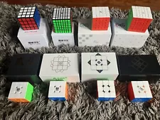 Speedcube Collection Lot - Magnetic 3x3s, 4x4, 5x5, 6x6