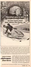 1963 vintage Ad for JOHNSON SKEE HORSE SNOWMOBILES 14 hp 02022020