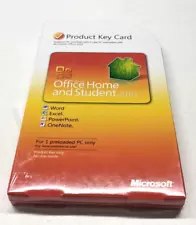 Microsoft Office Home And Student 2010 Product Key Card - SEALED