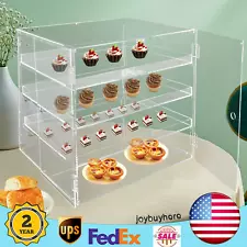 3-Tier Commercial Pastry Display Case,Countertop Bakery Display Case, Clear Box