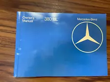 ORIGINAL OEM Mercedes Benz 380 SL Owners Manual Guide Reference 1983 Type 107