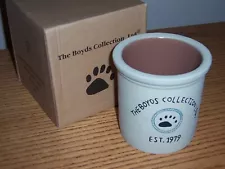 The Boyds Collection STONEWARE CROCK, NIB 2002