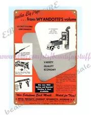 1954 Wyandotte Toy sand loader dump truck rifle holster metal tin sign s sale