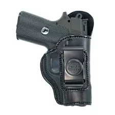 GUN HOLSTER FOR KIMBER ULTRA CARRY II. IWB LEATHER HOLSTER CONCEAL CARRY.