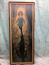 Walter/Margaret Keane "The Runaway" Original Frame 42 1/2" by 17" Very Good