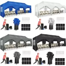 10x30'/20' Heavy Duty Pop Up Canopy Commercial Tent Waterproof Gazebo Outdoor US