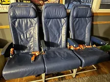 airplane seats bank of 3