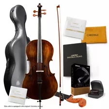 CHRISTINA 4/4 Size Cello Hand-Made Professional Solid Wood Cello