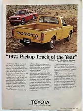 1974 Toyota Pickup Truck Print Ad Truck Of The Year