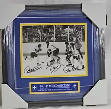 Buffalo Sabres French Connection Perreault Robert Martin Signed Picture JSA